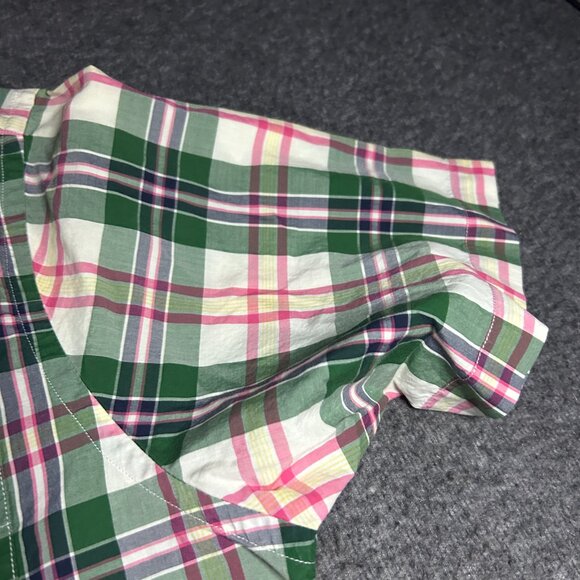 DANIEL CREMIEUX SHIRT PLAID GREEN PINK COLORFUL Y2k Vintage Large - Picture 13 of 13
